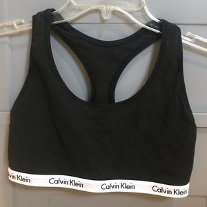 Black Calvin Klein bralette